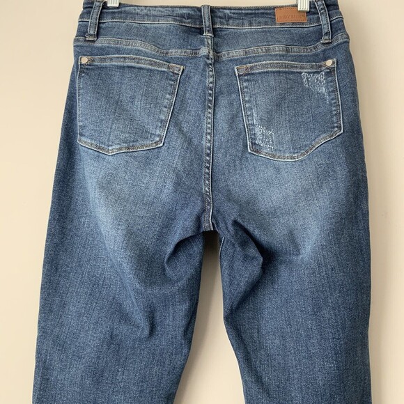 Judy Blue Distressed Relaxed Fit Jeans Raw Hem 29 - Picture 5 of 8